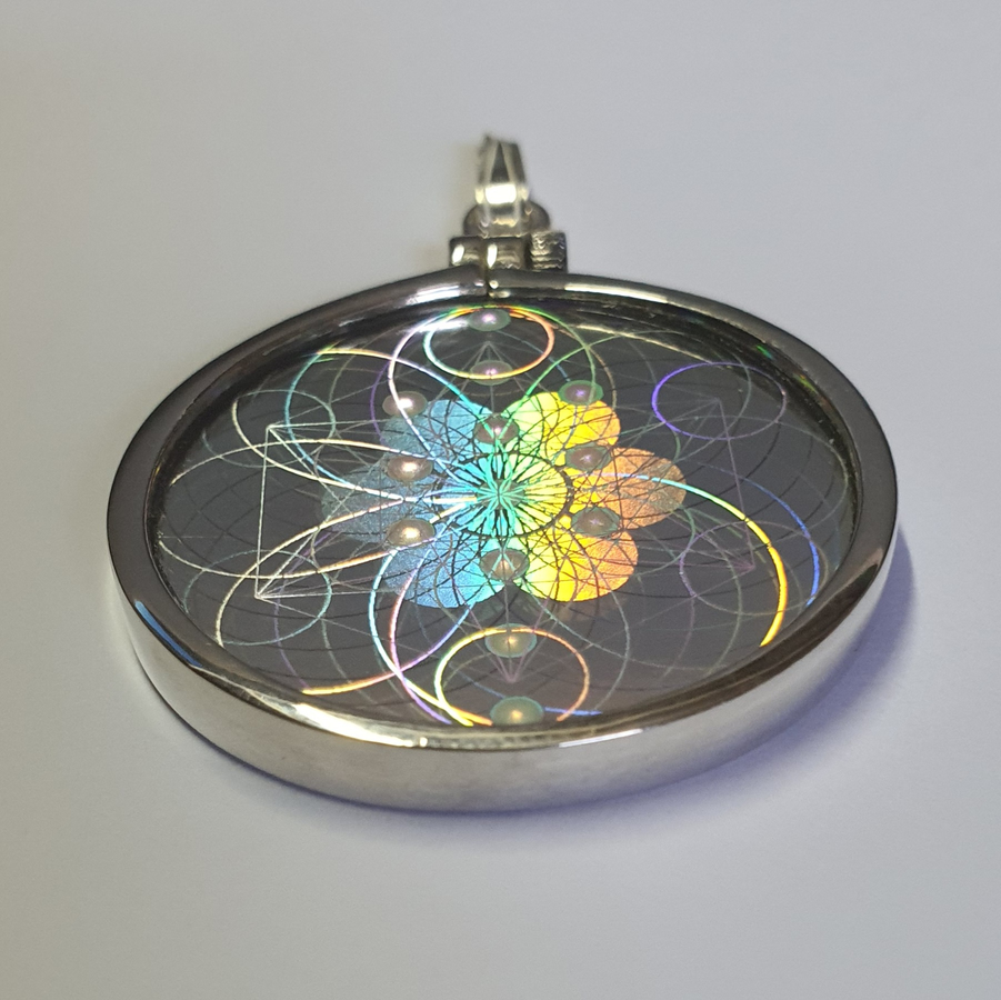 Level 5 Tri-Gem EMF Blocker Pendant - Round